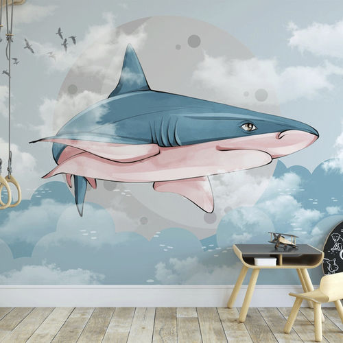 Современный обои - océan requin mer - MuralConcept - из нетканых материалов / панорамный / с рисунком животных