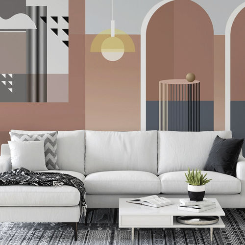 Современный обои - design graphique architecture - MuralConcept - из нетканых материалов / панорамный / c геометрическим рисунком