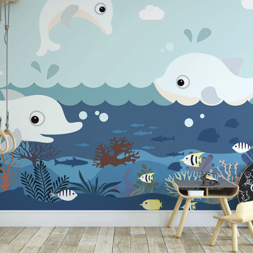 Современный обои - océan dauphin mer - MuralConcept - из нетканых материалов / панорамный / с детскими рисунками