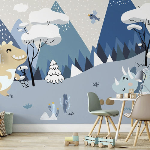 Современный обои - dinosaures - MuralConcept - из нетканых материалов / панорамный / с рисунком животных