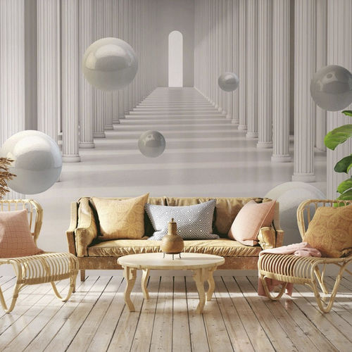 Современный обои - trompe œil colonne romaine  - MuralConcept - из нетканых материалов / с рисунком / с размерным эффектом