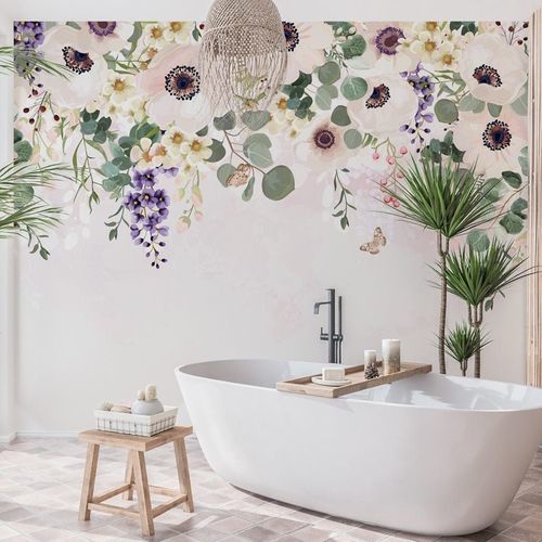 Современный обои - merveilleuses - MuralConcept - из нетканых материалов / в цветочек / панорамный