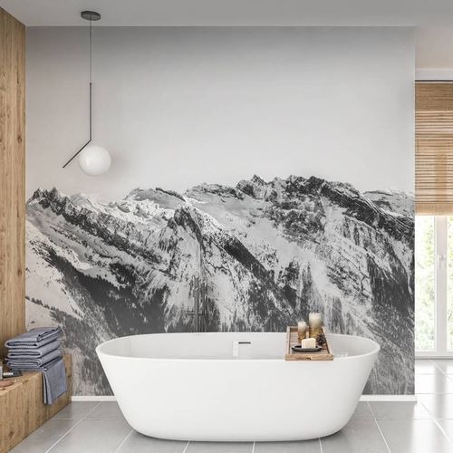 Современный обои - montagne Grand Massif - MuralConcept - из нетканых материалов / панорамный / белый