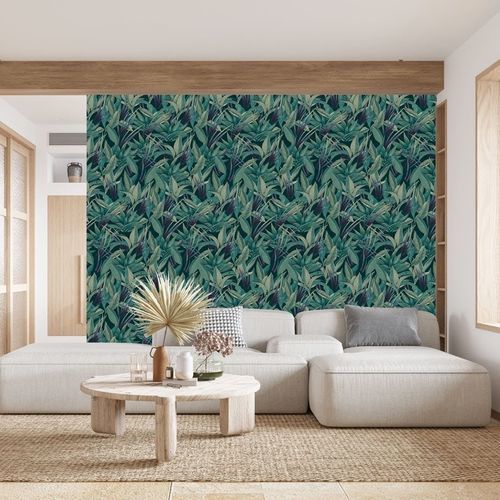 Современный обои - tendance feuille - MuralConcept - из нетканых материалов / панорамный / зеленый