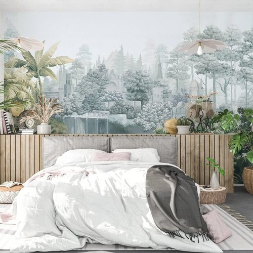 Современный обои - paysage lointain gravure - MuralConcept - из нетканых материалов / природный мотив / панорамный
