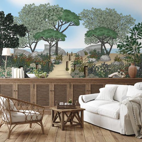 Современный обои - paysage France bord de mer - MuralConcept - из нетканых материалов / панорамный / многоцветный