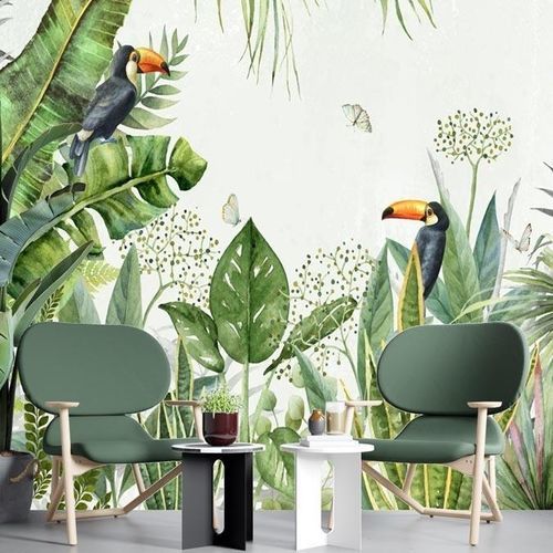 Современный обои - Jungle oiseau exotique - MuralConcept - из нетканых материалов / природный мотив / панорамный