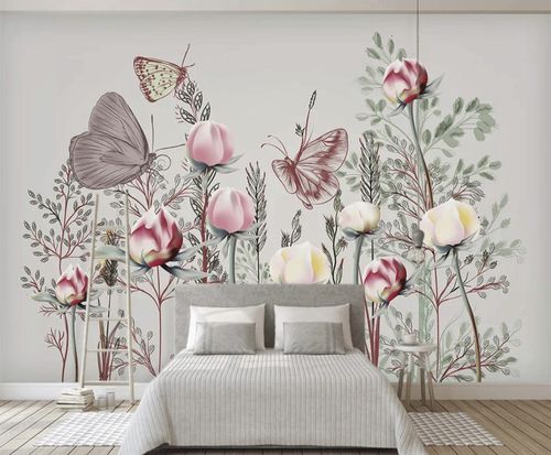 Современный обои - Tulipe - MuralConcept - из нетканых материалов / в цветочек / панорамный