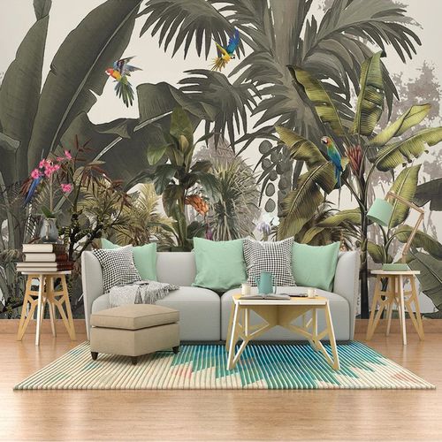 Современный обои - Jungle bananier exotique - MuralConcept - из нетканых материалов / панорамный / зеленый