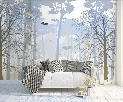 Современный обои - forêt & fraîcheur de l'aube - MuralConcept - из нетканых материалов / природный мотив / панорамный