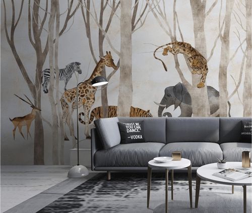 Современный обои - jungle & forêt - MuralConcept - из нетканых материалов / панорамный / с рисунком животных