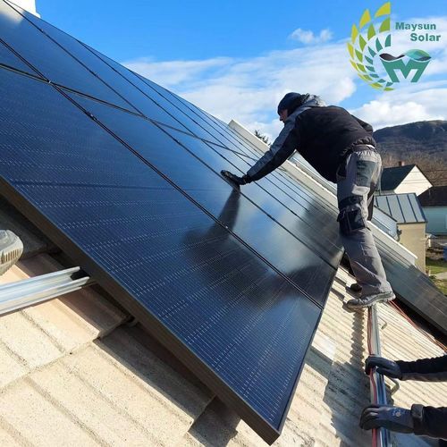 Монокристаллическая фотоэлектрическая панель - MS(360-380)MB-60H  series - Maysun solar - цветная / черная