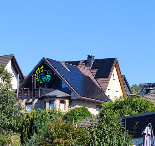 Монокристаллическая фотоэлектрическая панель - MS(390-410)MB-40H  series - Maysun solar - цветная / для кровли / с алюминиевой рамой