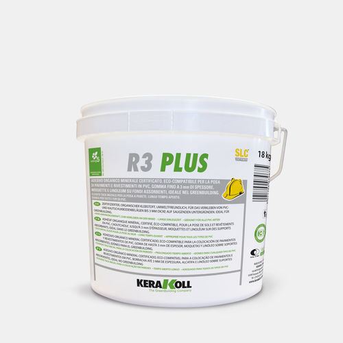 Тестообразный клей для настила - R3 PLUS - KERAKOLL - для дерева / для плиточного пола / для коврового покрытия