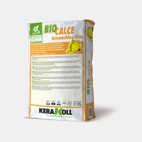 Строительный раствор для восстановительных работ - Biocalce® Intonachino Fino - KERAKOLL - для отделки / для каменной кладки / из гипса