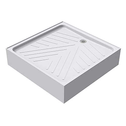Квадратный душевой поддон - ST-800 - Wallgate Ltd - приподнятый / из Solid Surface / противоскользящий