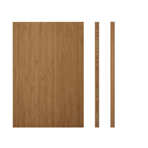 Декоративная панель из дерева - VERTICAL CARAMEL 12 - BambooTouch - для внутренней компоновки / гладкий / имитация дерева