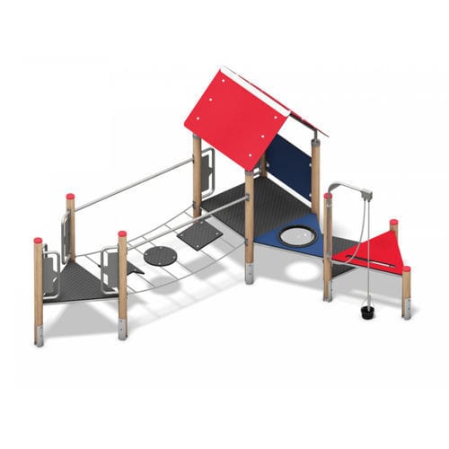 Игровая конструкция для игровой площадки - HARENA - Playparc - из нержавеющей стали / из ламината высокого давления / модульная