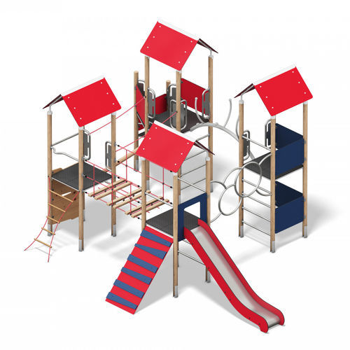 Игровая конструкция для игровой площадки - ETOLIS® - Playparc - из нержавеющей стали / из ламината высокого давления / модульная