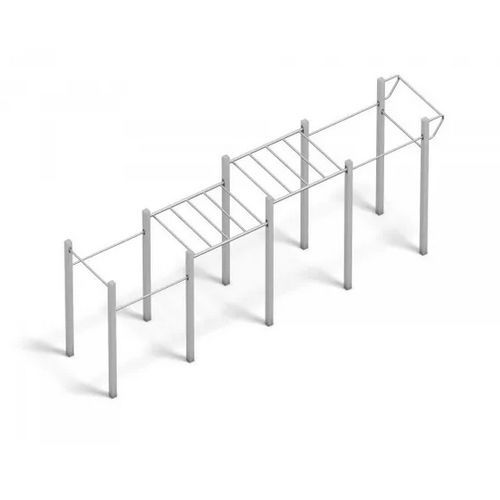 Полоса препятствий для игровой площадки - 4FCIRCLE® CALISTHENICS-LINE LONG - Playparc - из металла / для наружного применения