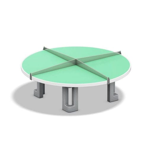 Стол для настольного тенниса для улицы - ROUND  - Playparc - современный / для игровой площадки / для школ