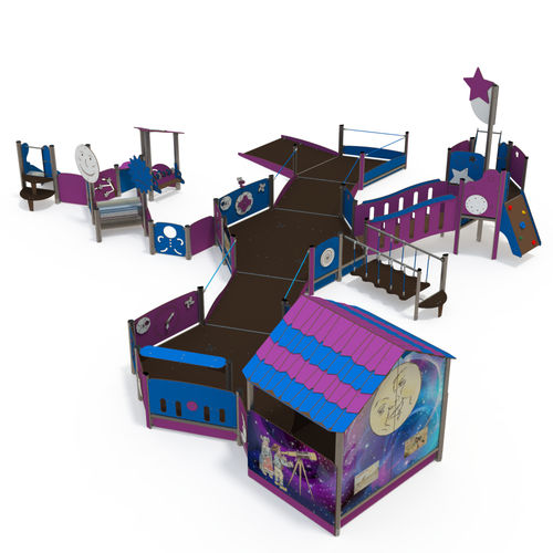 Игровая конструкция для игровой площадки - MA 12-5006-T01 - QUALI-Cité - для коллективной организации / из нержавеющей стали / из ламината высокого давления
