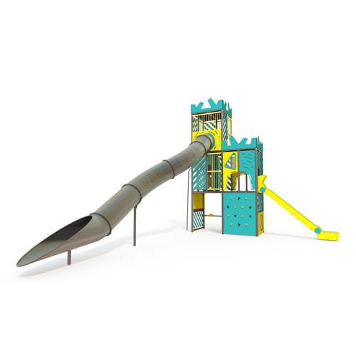 Игровая конструкция для игровой площадки - AE 40-1001-Y24 - QUALI-Cité - из металла / из поликарбоната / из ламината высокого давления