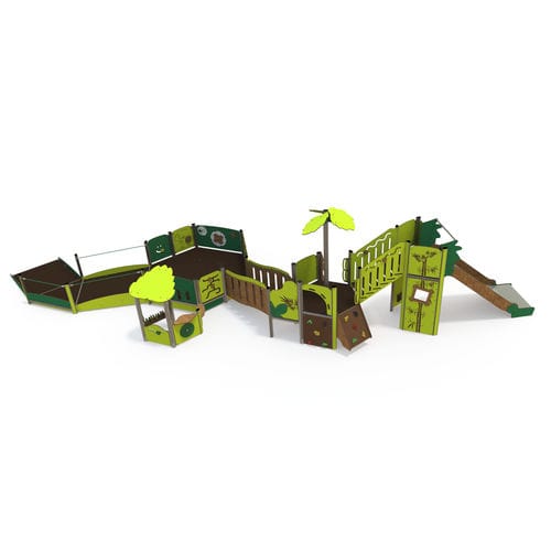 Игровая конструкция для игровой площадки - EX 15-3056-P15 - QUALI-Cité - из ламината высокого давления / модульная / для лиц с ограниченными возможностями