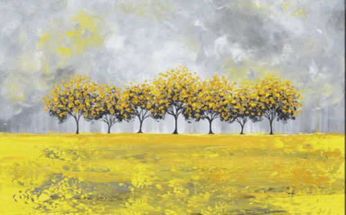 Акриловая декоративная картина - BOSQUE AMARILLO - OHORIGINAL BUSINESS SL - смешанного типа / расписанная вручную / пейзаж