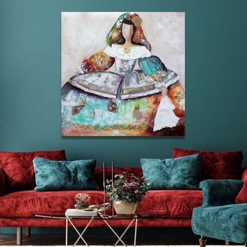 Акриловая декоративная картина - MENINA LA VELAZQUEZ - OHORIGINAL BUSINESS SL - смешанного типа / расписанная вручную / на холсте