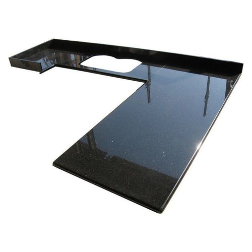Рабочая поверхность из мрамора - BLACK GALAXY - Fujian Quanzhou Risheng Stone Industry Co., Ltd. - для кухни / черная / глянцевая