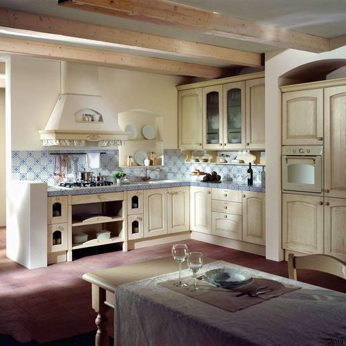 Классическая кухня - TOSCA - CIESSE CUCINE SRL - из фанеры / из камня / островного типа