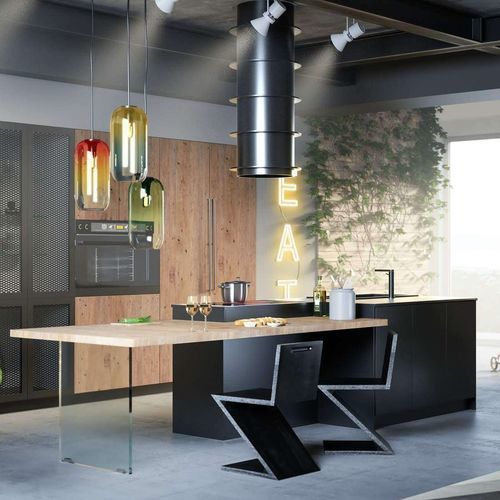 Современная кухня - LUISA - CIESSE CUCINE SRL - из фанеры / из камня / островного типа