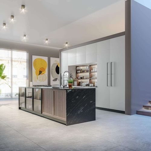 Современная кухня - ESSENZA - CIESSE CUCINE SRL - из фанеры / из камня / островного типа