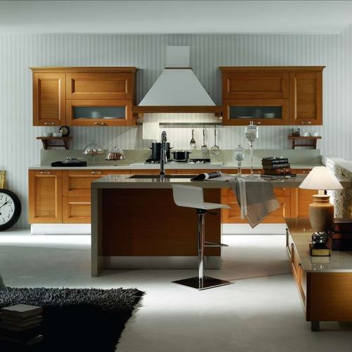 Классическая кухня - MODÀ - CIESSE CUCINE SRL - из фанеры / из камня / в форме U