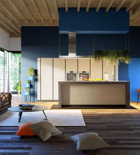 Современная кухня - VENUS - CIESSE CUCINE SRL - из керамогранита / островного типа / без ручки