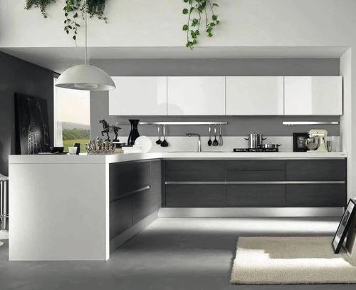 Современная кухня - VENUS  - CIESSE CUCINE SRL - из стекла / островного типа / L-образная