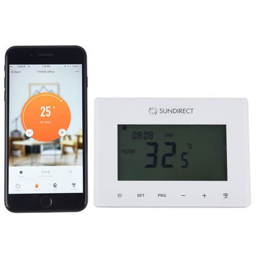 Электронный термостат - SMART1.0 PRO - Sundirect Heater - умный / для системы отопления / белый