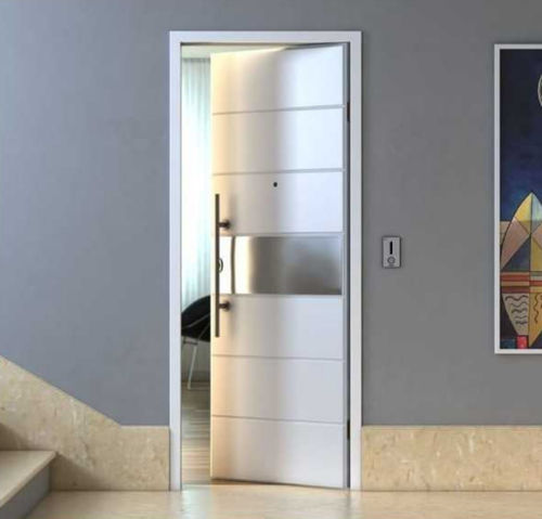 Входная дверь - ROMA - PORTE ITALIANE - из стали / из нержавеющей стали / створчатая