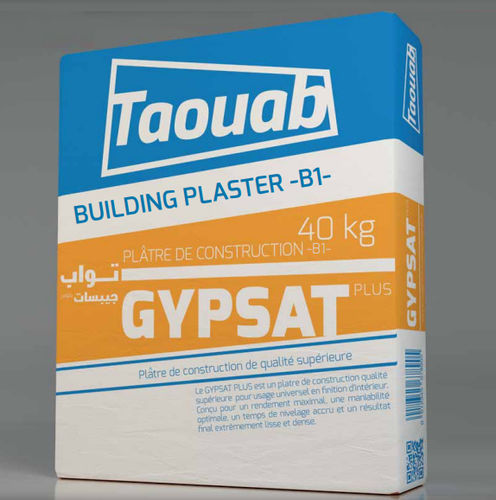 Штукатурка длястроительных работ - GYPSAT PLUS - Taouab - внутренняя / для стены / для потолков