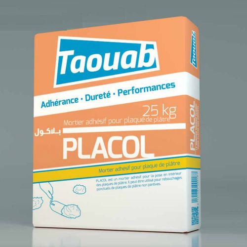 Клей для керамической плитки для каменной кладки - PLACOL - Taouab - для бетона / из гипса / белый