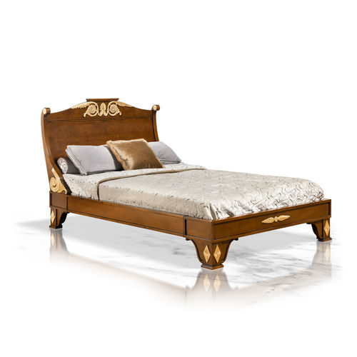 Кровать размер queen size - H1 - Francesco Molon - стилизованная / с изголовьем / из дерева