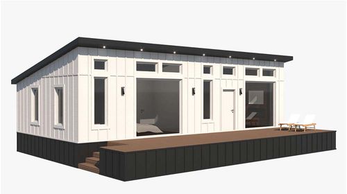 Сборный дом - WOOD - NingBo DeepBlue Smarthouse Co.,LTD. - модульный / современный / на дровах