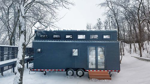 Мобильный дом - CIDER BOX 2028 - NingBo DeepBlue Smarthouse Co.,LTD. - современный / металлический каркас / для бытового использования
