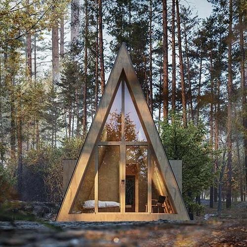 Сборный дом - A-FRAME PRAIRIE - NingBo DeepBlue Smarthouse Co.,LTD. - современный / современный / одноэтажный