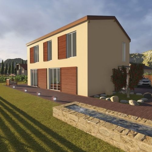 Сборный дом - ITALIA S.F. - Frame House group Sia - экологический / пассивного типа / современный