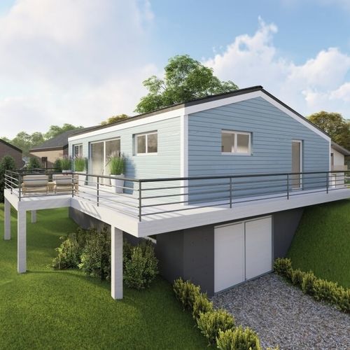 Сборный дом - FRANCE 94 - Frame House group Sia - экологический / пассивного типа / современный