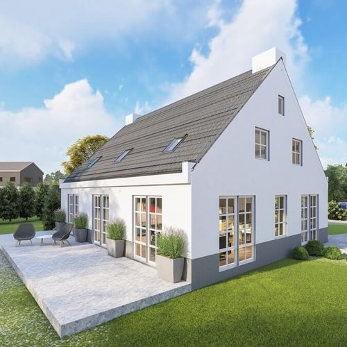 Сборный дом - THE NETHERLANDS P - Frame House group Sia - экологический / пассивного типа / современный