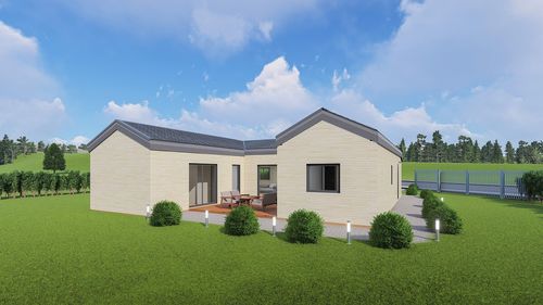 Сборный дом - FRANCE D.K. - Frame House group Sia - экологический / пассивного типа / современный