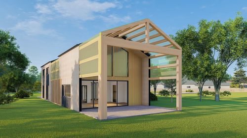 Сборный дом - FRANCE A.L. - Frame House group Sia - экологический / пассивного типа / современный